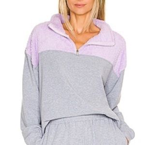Sherpa Panel Quarter Zip in Heather Grey & Lilac
KENDALL + KYLIE Matching Set